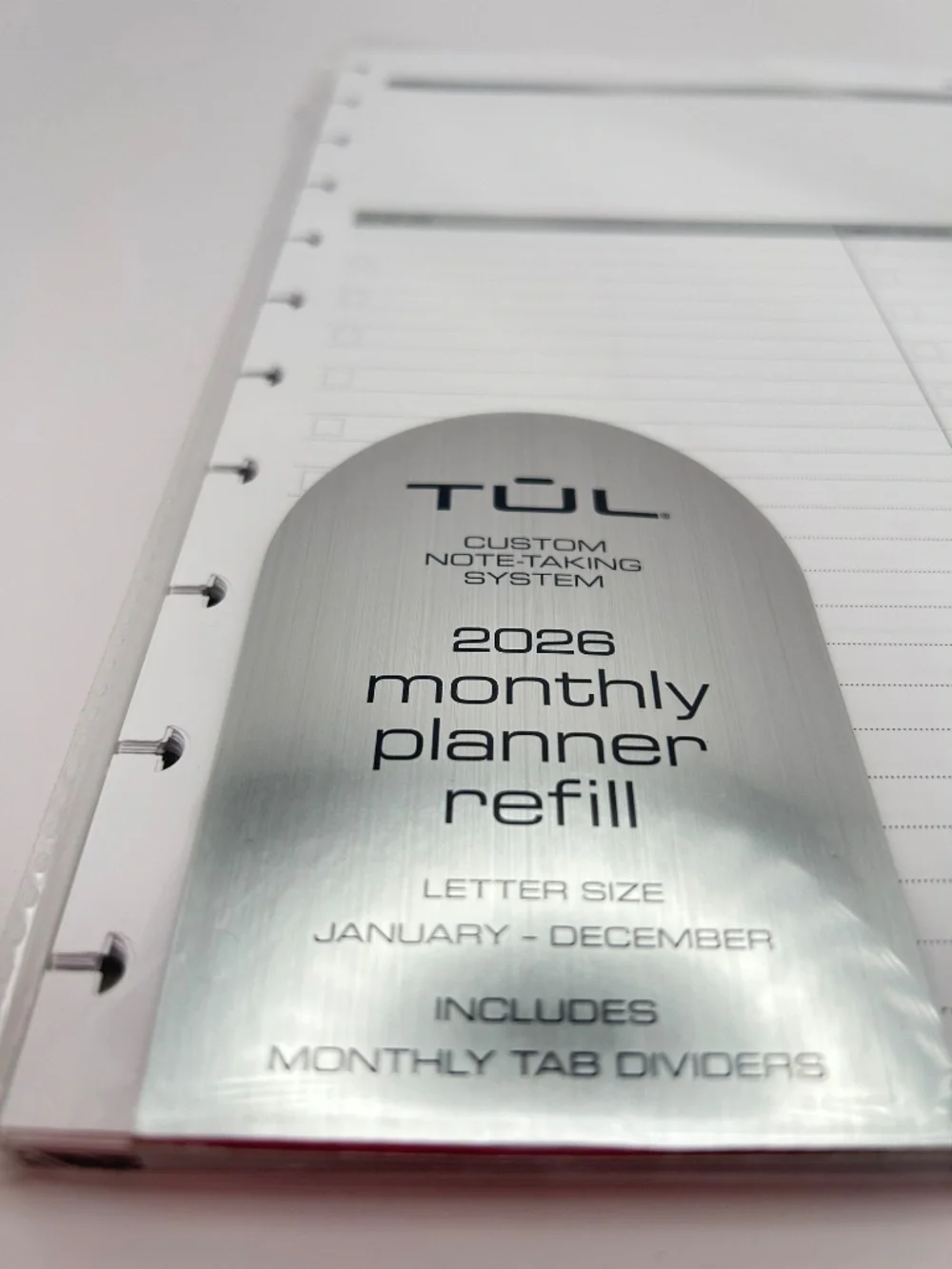 Custom System Leather Notebook, 60 Sheets, PLUS 2026 Calendar/Inserts Letter